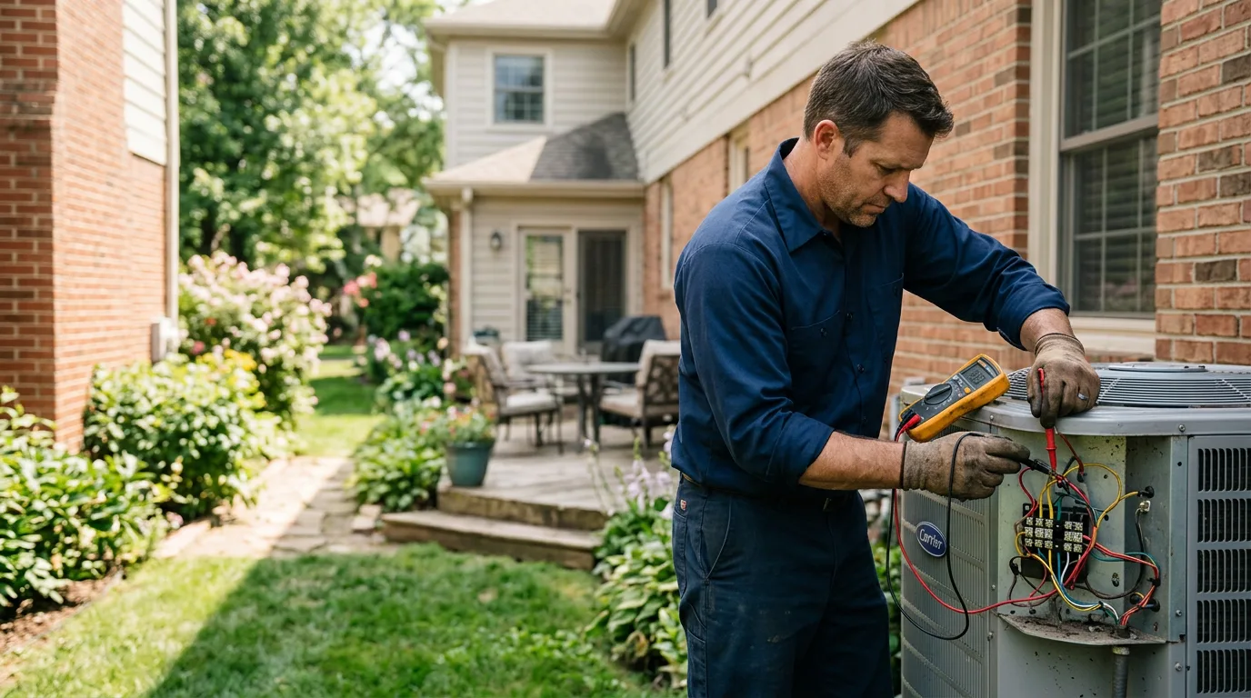 HVAC technician working near Elrama, PA